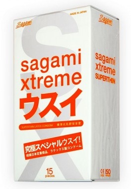 Ультратонкие презервативы Sagami Xtreme SUPERTHIN - 15 шт. - Sagami - купить с доставкой в Белгороде