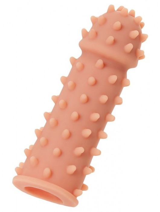 Телесная реалистичная насадка KOKOS Extreme Sleeve 03 с дополнительной стимуляцией - 12,7 см. - KOKOS - в Белгороде купить с доставкой