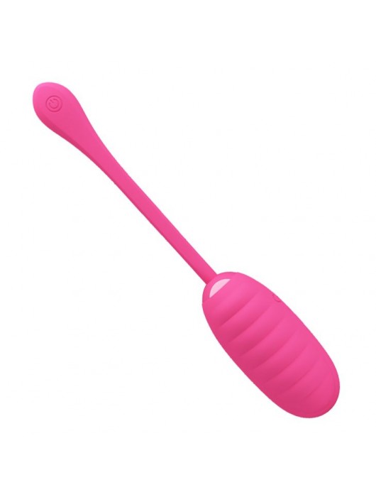 Розовое перезаряжаемое виброяйцо Kirk - Baile