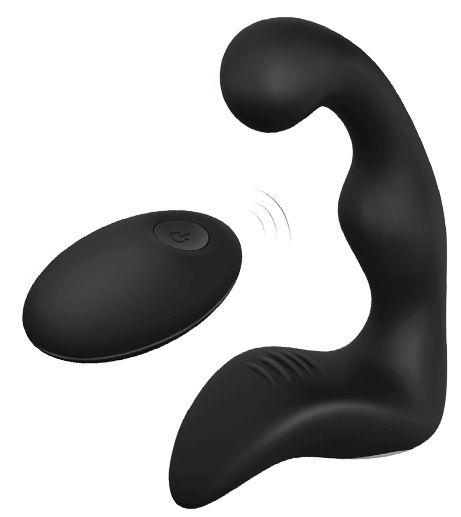 Черный вибромассажер простаты REMOTE BOOTY PLEASER - Dream Toys - в Белгороде купить с доставкой