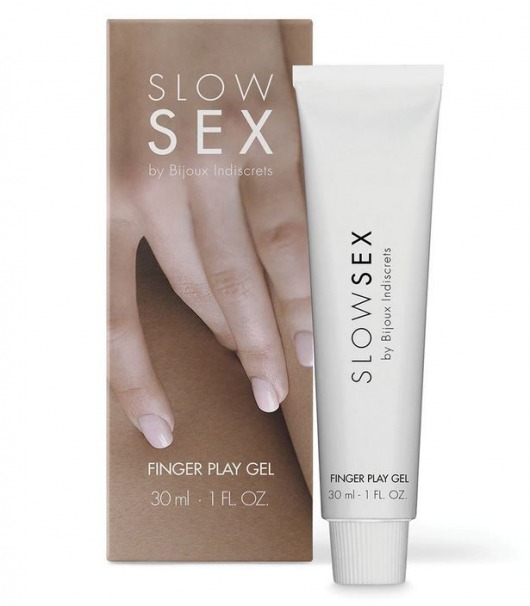 Гель для мастурбации с ароматом кокоса Slow Sex Finger Play Gel - 30 мл. - Bijoux Indiscrets - купить с доставкой в Белгороде