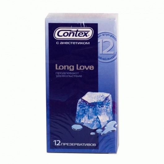 Презервативы с продлевающей смазкой Contex Long Love - 12 шт. - Contex - купить с доставкой в Белгороде