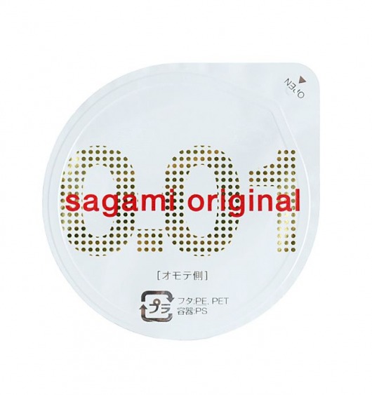 Супертонкий презерватив Sagami Original 0.01 - 1 шт. - Sagami - купить с доставкой в Белгороде