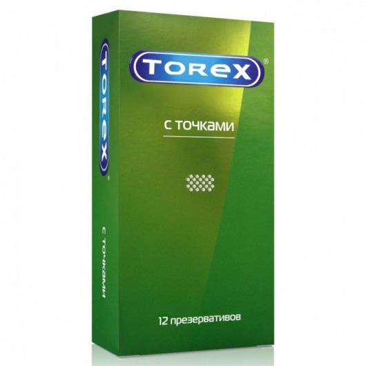 Текстурированные презервативы Torex  С точками  - 12 шт. - Torex - купить с доставкой в Белгороде