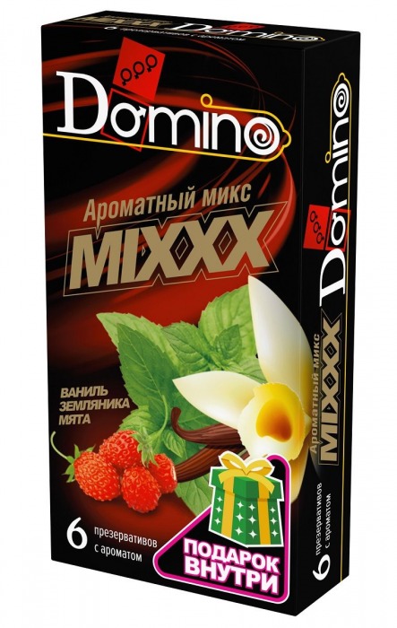 Ароматизированные презервативы DOMINO  Ароматный микс  - 6 шт. - Domino - купить с доставкой в Белгороде