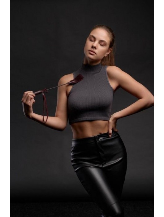 Бордовый стек Ladys Arsenal - 24 см. - БДСМ Арсенал - купить с доставкой в Белгороде