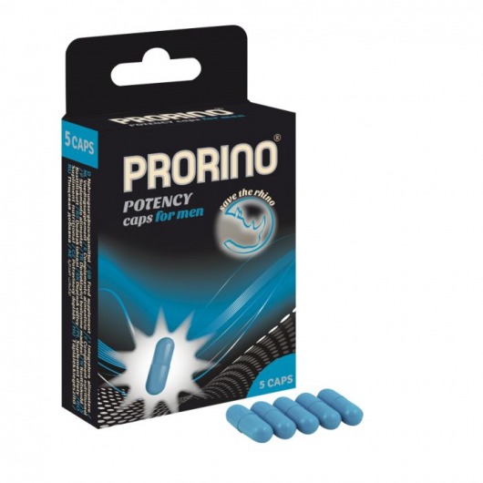 БАД для мужчин ero black line PRORINO Potency Caps for men - 5 капсул - Ero - купить с доставкой в Белгороде