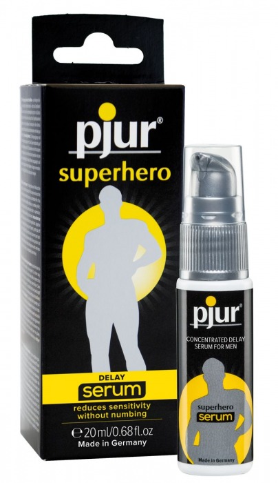 Сыворотка-пролонгатор pjur SUPERHERO Delay Serum - 20 мл. - Pjur - купить с доставкой в Белгороде