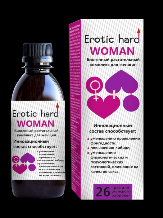 Женский биогенный концентрат для повышения либидо Erotic hard Woman - 250 мл. - Erotic Hard - купить с доставкой в Белгороде