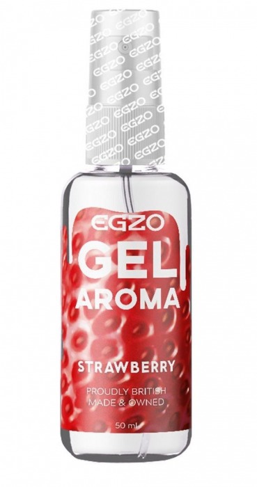 Интимный лубрикант EGZO AROMA с ароматом клубники - 50 мл. - EGZO - купить с доставкой в Белгороде