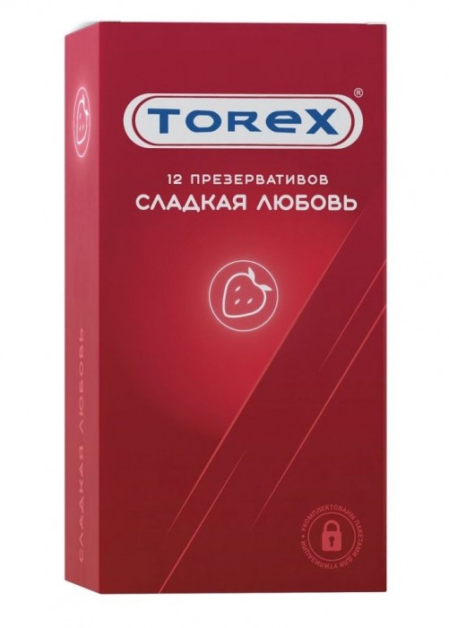 Презервативы Torex  Сладкая любовь  с ароматом клубники - 12 шт. - Torex - купить с доставкой в Белгороде