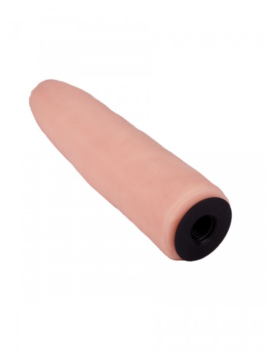 Пояс-трусики с насадкой Glamour Silver - 15,5 см. - LOVETOY (А-Полимер) - купить с доставкой в Белгороде