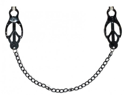 Зажимы на соски Darkside с цепочкой - Lola Games - купить с доставкой в Белгороде