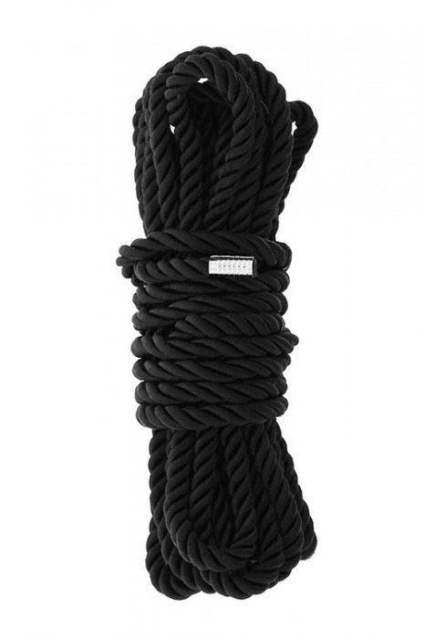 Черная веревка для шибари DELUXE BONDAGE ROPE - 5 м. - Dream Toys - купить с доставкой в Белгороде