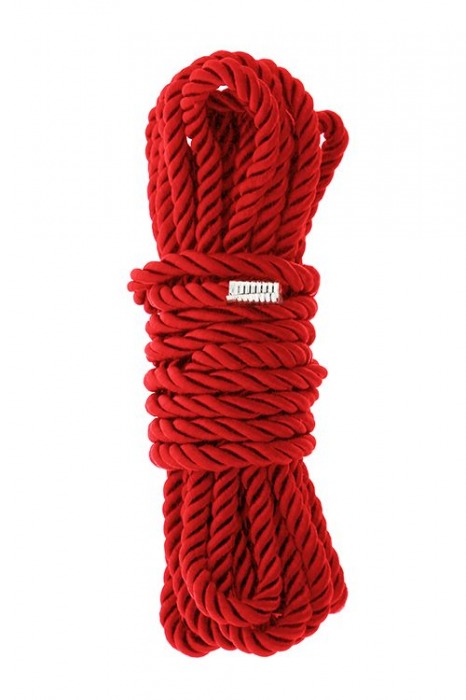 Красная веревка для шибари DELUXE BONDAGE ROPE - 5 м. - Dream Toys - купить с доставкой в Белгороде