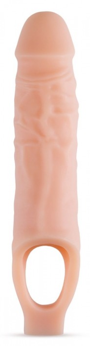 Телесный реалистичный фаллоудлинитель 9 Inch Silicone Cock Sheath Penis Extender - 22,86 см. - Blush Novelties - в Белгороде купить с доставкой