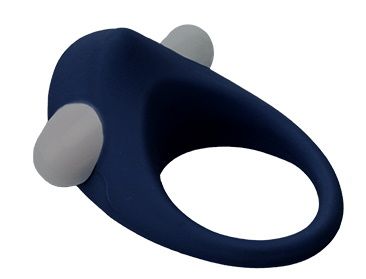 Гладкое синее эрекционное виброкольцо STIMU RING - Dream Toys - в Белгороде купить с доставкой