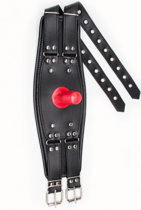 Черный пояс на бедро  Люкс  с телесной насадкой - LOVETOY (А-Полимер) - купить с доставкой в Белгороде