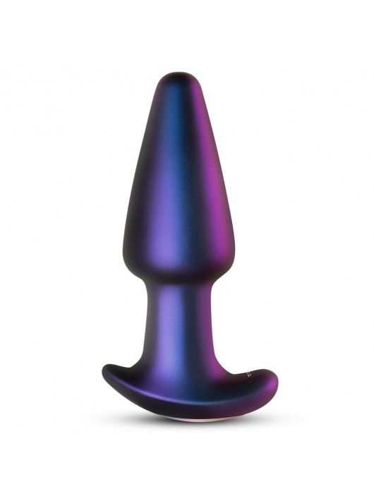 Фиолетовая анальная вибропробка Meteoroid с пультом - 13,9 см. - ONE DC B.V.
