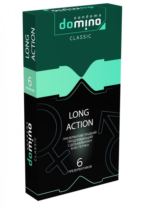 Презервативы с пролонгирующим эффектом DOMINO Classic Long action - 6 шт. - Domino - купить с доставкой в Белгороде