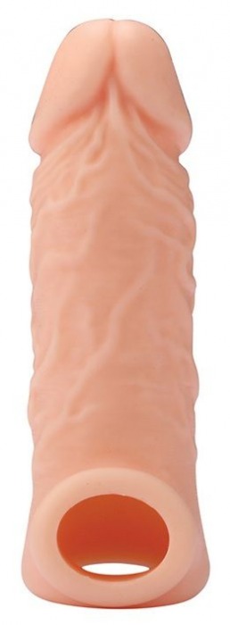 Телесная насадка EXTENDER WITH BALL STRAP 5.5 - 14 см. - Dream Toys - в Белгороде купить с доставкой