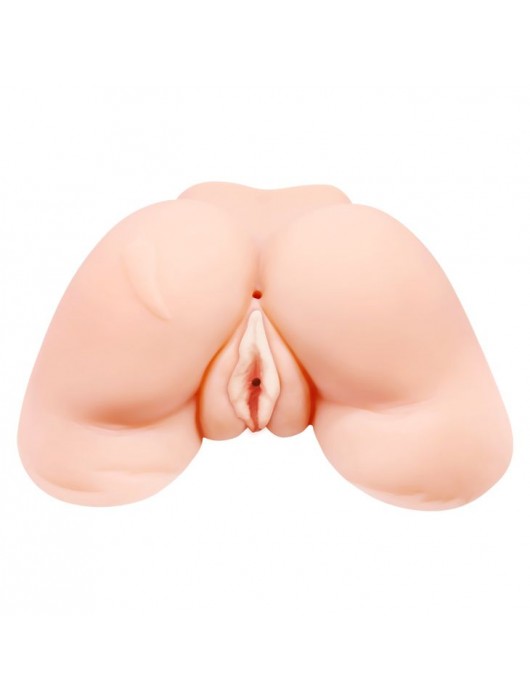 Телесная вибровагина Julie с 2 рабочими отверстиями - Baile - в Белгороде купить с доставкой