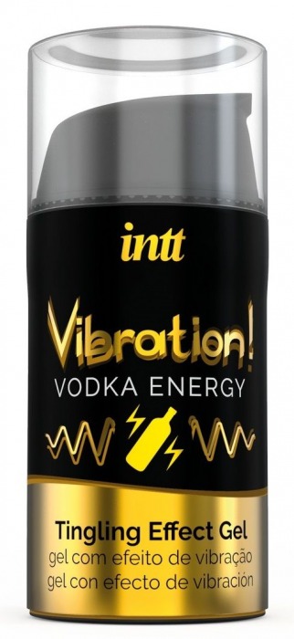 Жидкий интимный гель с эффектом вибрации Vibration! Vodka Energy - 15 мл. - INTT - купить с доставкой в Белгороде