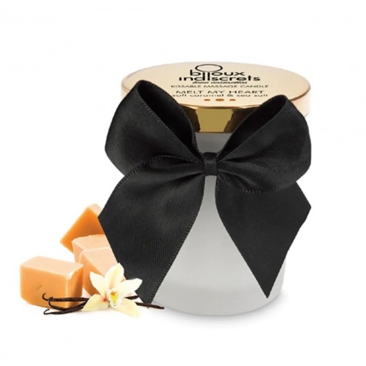 Массажная свеча Melt My Heart с ароматом карамели - 70 мл. - Bijoux Indiscrets - купить с доставкой в Белгороде