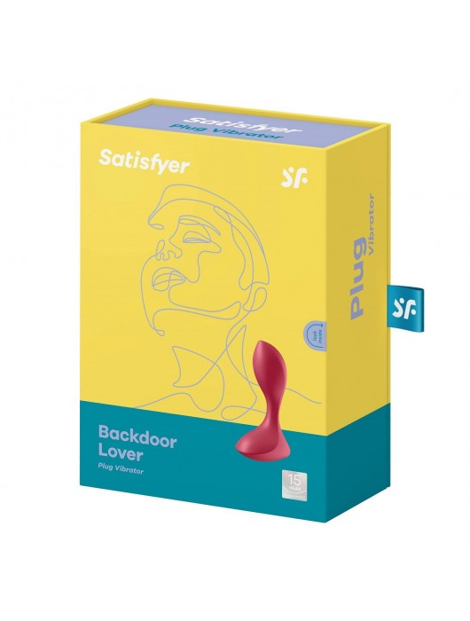 Красный вибромассажёр простаты Satisfyer Backdoor Lover - 14 см. - Satisfyer - в Белгороде купить с доставкой