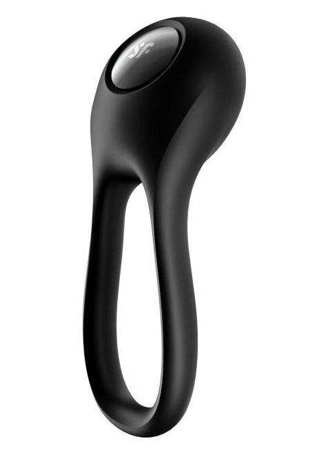 Черное эрекционное виброкольцо Majestic Duo - Satisfyer - в Белгороде купить с доставкой