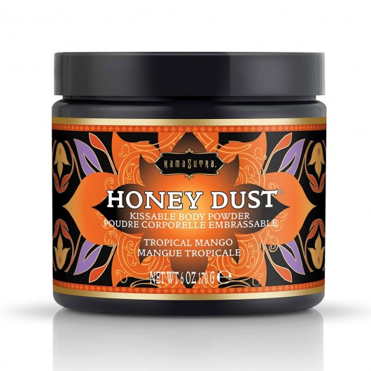 Пудра для тела Honey Dust Body Powder с ароматом манго - 170 гр. - Kama Sutra - купить с доставкой в Белгороде