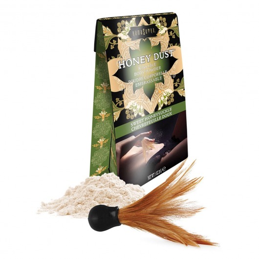 Пудра для тела Honey Dust Body Powder с ароматом жимолости - 28 гр. - Kama Sutra - купить с доставкой в Белгороде