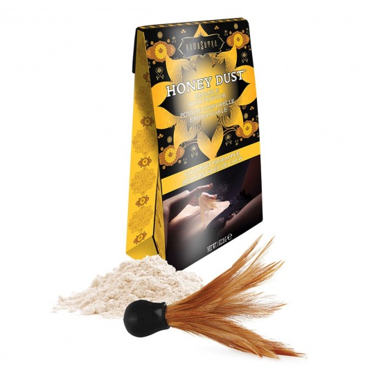 Пудра для тела Honey Dust Body Powder с ароматом кокоса и ананаса - 28 гр. - Kama Sutra - купить с доставкой в Белгороде