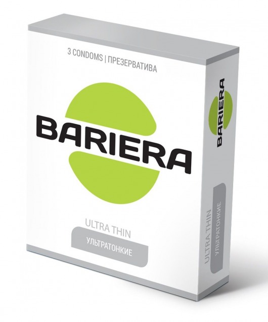 Ультратонкие презервативы Bariera Ultra Thin - 3 шт. - Bariera - купить с доставкой в Белгороде