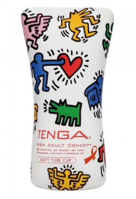 Мастурбатор-туба Keith Haring Soft Tube CUP - Tenga - в Белгороде купить с доставкой