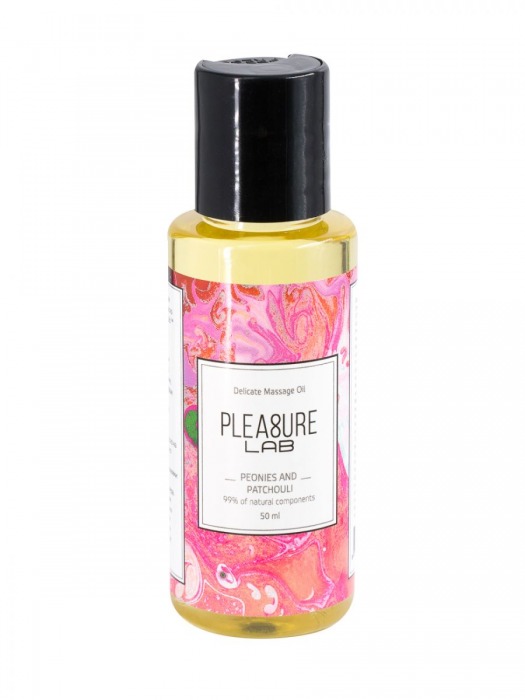 Массажное масло Pleasure Lab Delicate с ароматом пиона и пачули - 50 мл. - Pleasure Lab - купить с доставкой в Белгороде