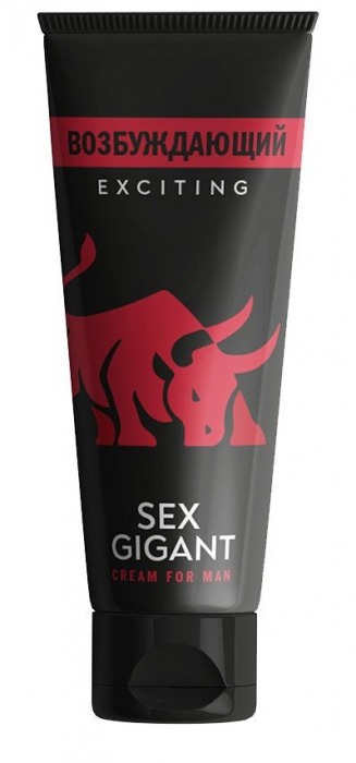 Возбуждающий крем для мужчин Sex Gigant - 80 мл. - Миагра - купить с доставкой в Белгороде