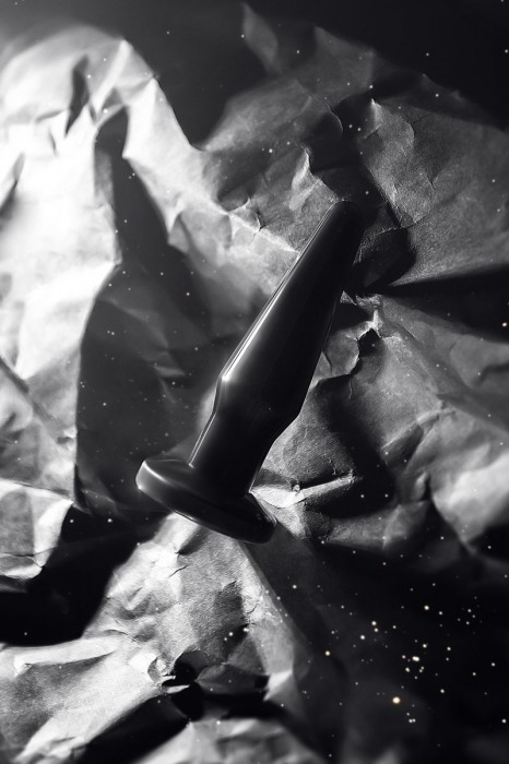 Черная анальная втулка Gemini β - 12,3 см. - POPO Pleasure