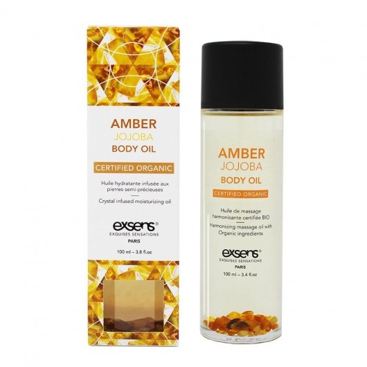 Органическое массажное масло AMBER JOJOBA - 100 мл. - Exsens - купить с доставкой в Белгороде