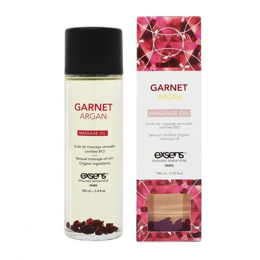 Органическое массажное масло GARNET ARGAN - 100 мл. - Exsens - купить с доставкой в Белгороде