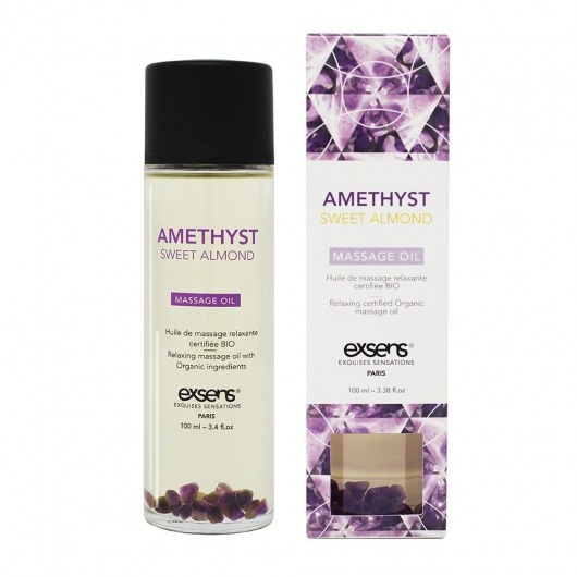 Органическое массажное масло AMETHYST SWEET ALMOND - 100 мл. - Exsens - купить с доставкой в Белгороде