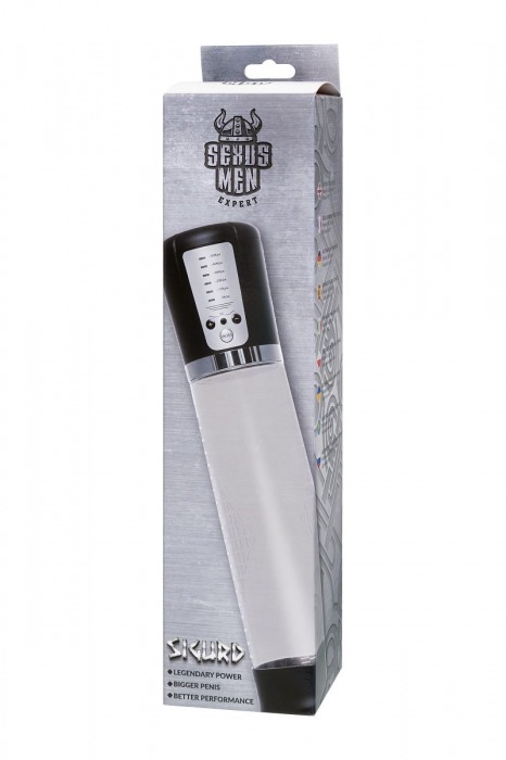 Прозрачная автоматическая помпа для пениса Sigurd - Sexus - в Белгороде купить с доставкой