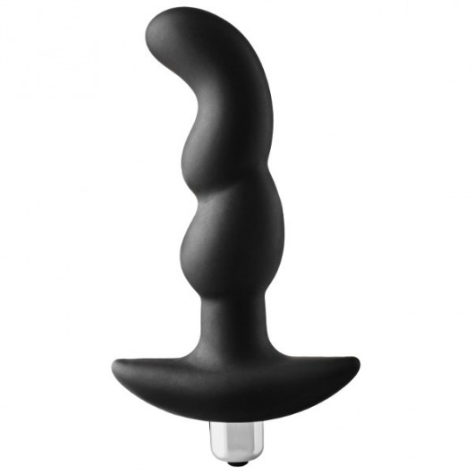 Черная вибропробка для простаты FantASStic Vibrating Prostate Plug - 14,5 см. - Dream Toys - в Белгороде купить с доставкой