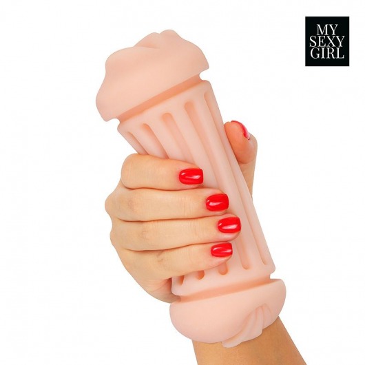 Двусторонний мастурбатор - ротик и вагина - Bior toys - в Белгороде купить с доставкой