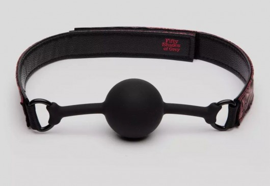 Кляп-шар на двусторонних ремешках Reversible Silicone Ball Gag - Fifty Shades of Grey - купить с доставкой в Белгороде