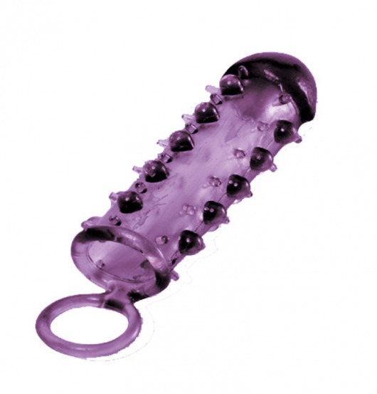 Закрытая фиолетовая насадка с пупырышками SAMURAI PENIS SLEEVE PURPLE - 14,5 см. - NMC - в Белгороде купить с доставкой