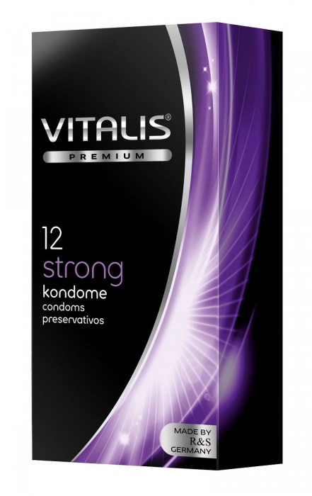 Презервативы с утолщённой стенкой VITALIS PREMIUM strong - 12 шт. - Vitalis - купить с доставкой в Белгороде