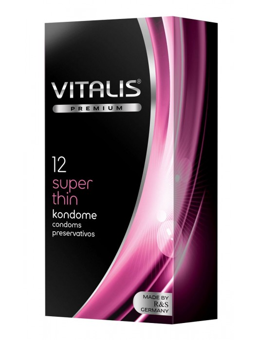 Ультратонкие презервативы VITALIS PREMIUM super thin - 12 шт. - Vitalis - купить с доставкой в Белгороде