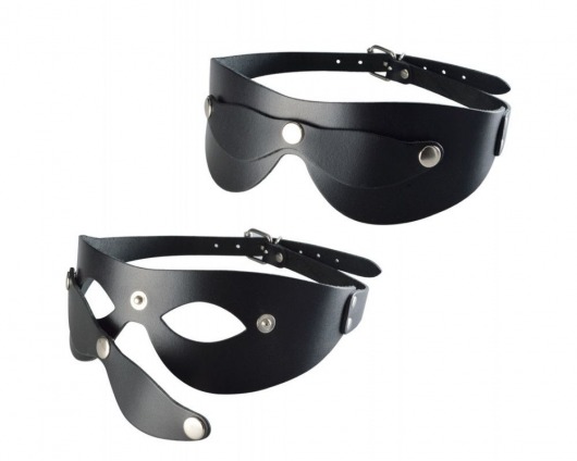 Черная кожаная маска  Новичок - Sitabella - купить с доставкой в Белгороде