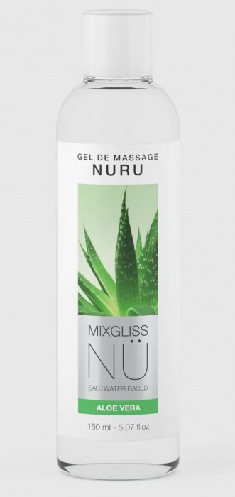 Массажный гель на водной основе Mixgliss NU Aloe Vera - 150 мл. - Strap-on-me - купить с доставкой в Белгороде